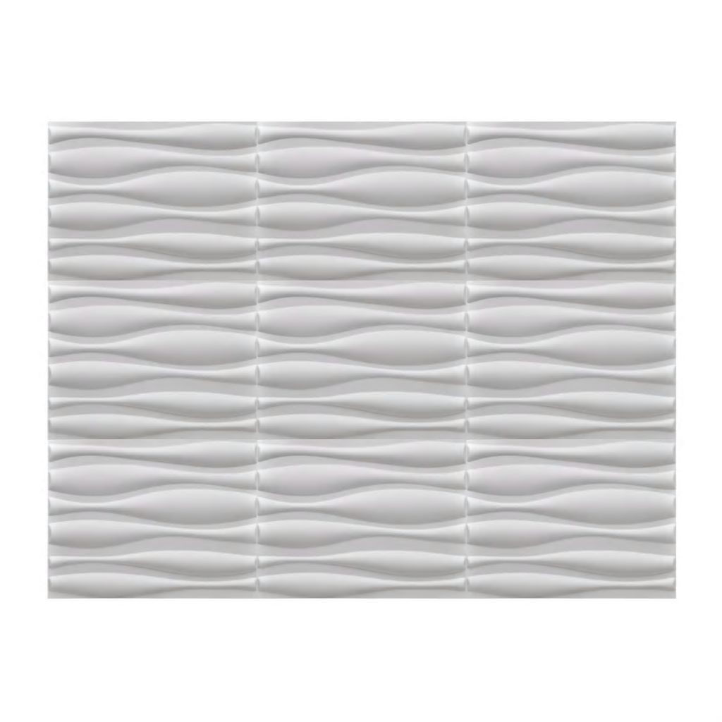 Wall Panel 3D Wave 0.625 m x 0.8 m 12 Panels 6 m²